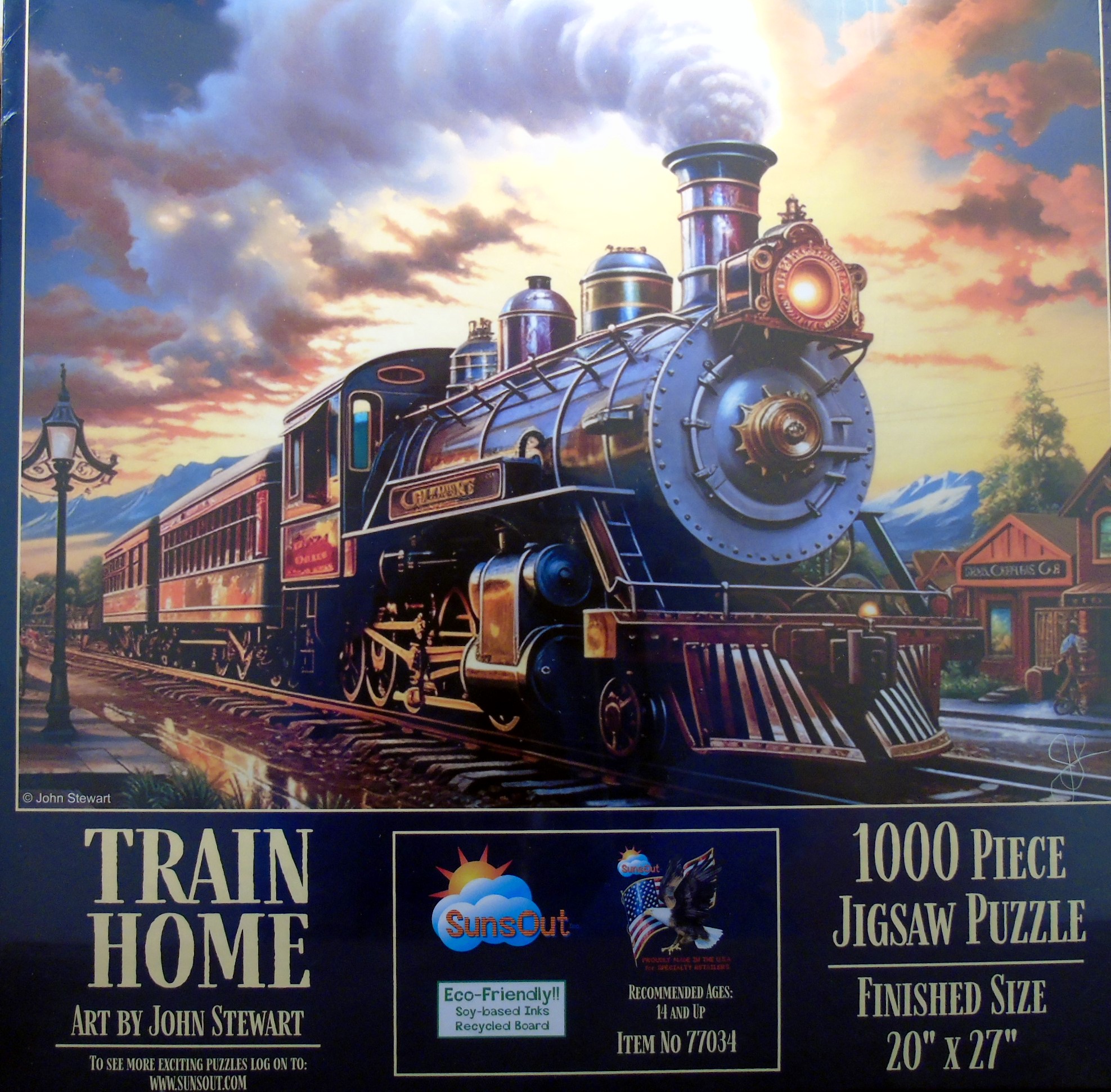 SunsOut Train Home Train Puzzle